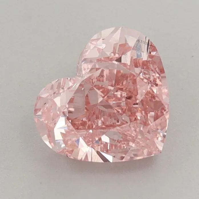 1.51ct HEART Fancy Vivid Pink VS2 Coloured Lab diamond