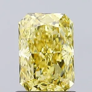 1.01ct RADIANT Fancy Intense Yellow VVS2 Coloured Lab diamond