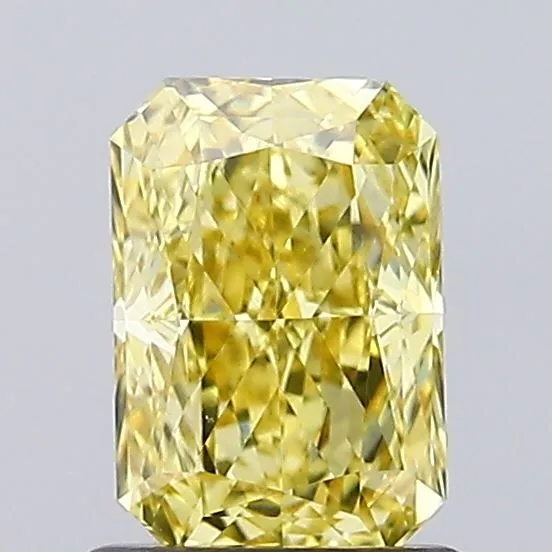 1.01ct RADIANT Fancy Intense Yellow VVS2 Coloured Lab diamond