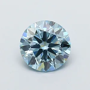 1.17ct ROUND Fancy Intense Blue VS1 Coloured Lab diamond