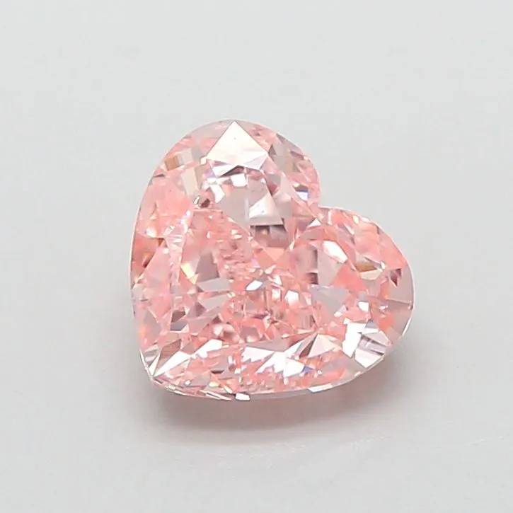 1.50ct HEART Fancy Intense Pink VS1 Coloured Lab diamond