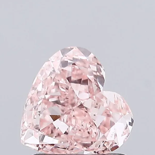 1.02ct HEART Fancy Vivid Pink VVS2 Coloured Lab diamond