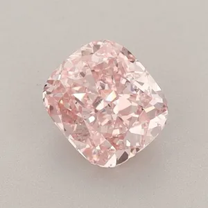 1ct CUSHION Fancy Vivid Pink SI1 Coloured Lab diamond