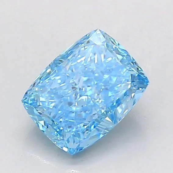 1.01ct CUSHION Fancy Vivid Blue VS1 Coloured Lab diamond