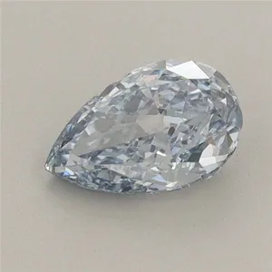 0.76ct PEAR Fancy Vivid Blue VVS2 Coloured Lab diamond