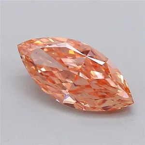 1ct MARQUISE Fancy Vivid Pink VS2 Coloured Lab diamond