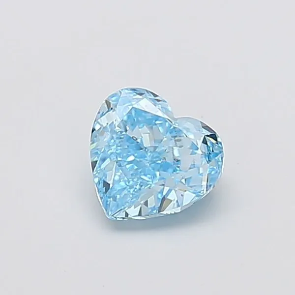 1.01ct HEART Fancy Vivid Blue VS2 Coloured Lab diamond
