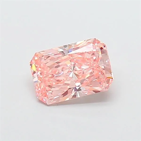 1.13ct RADIANT Fancy Vivid Pink VVS2 Coloured Lab diamond