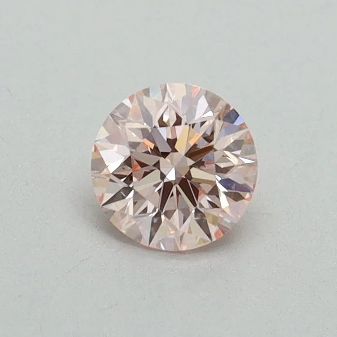 0.39ct ROUND Fancy Intense Pink VS1 Coloured Lab diamond