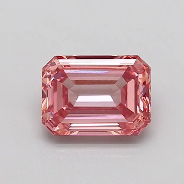 1.04ct EMERALD Fancy Intense Pink VS2 Coloured Lab diamond