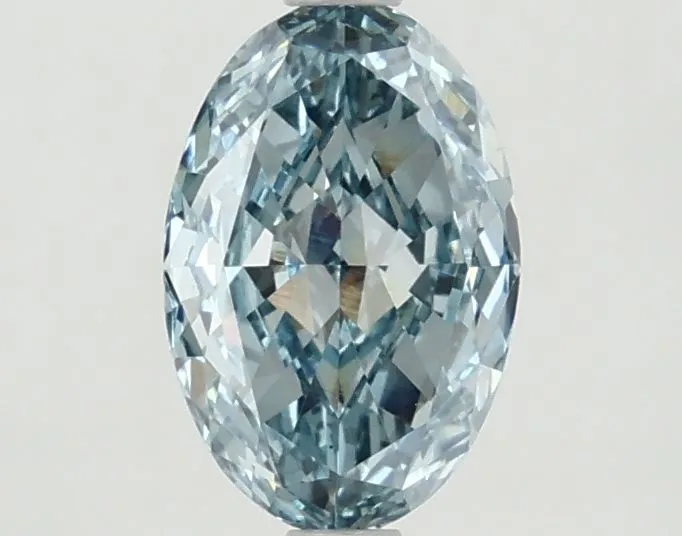 1.20ct OVAL Fancy Vivid Green Blue VS1 Coloured Lab diamond