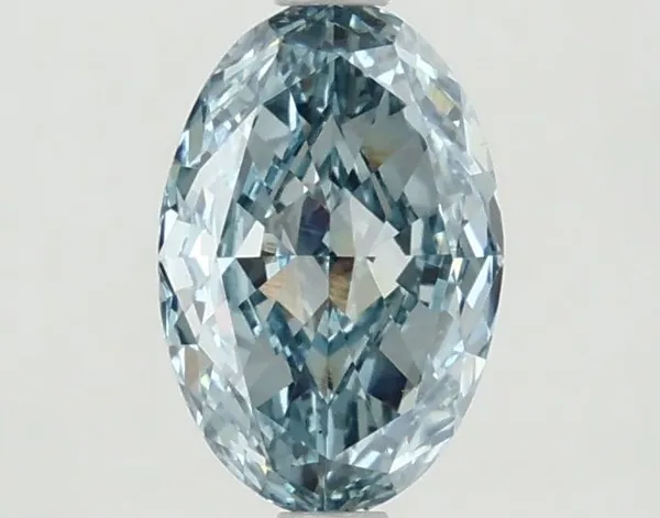 1.2ct OVAL Fancy Vivid Green Blue VS1 Coloured Lab diamond