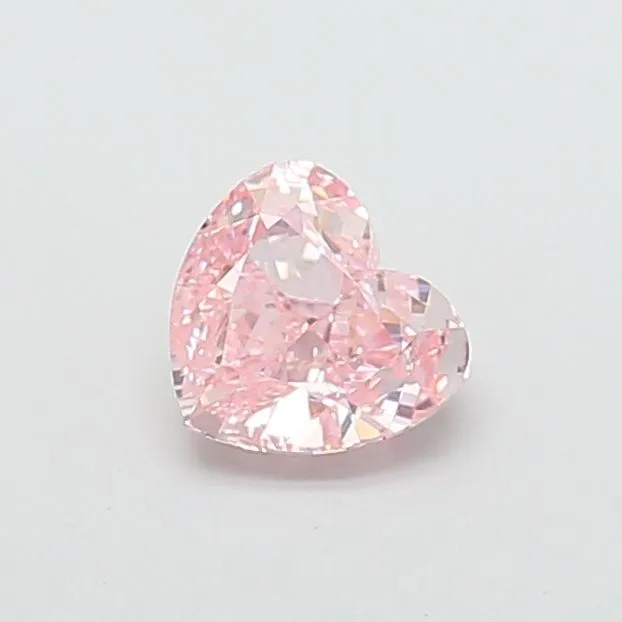 1.26ct HEART Fancy Intense Pink VS1 Coloured Lab diamond