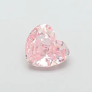 1.26ct HEART Fancy Intense Pink VS1 Coloured Lab diamond