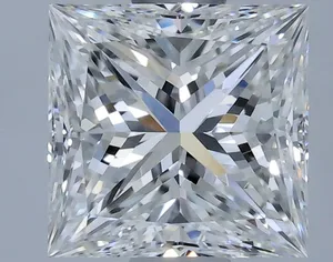 1ct PRINCESS F VVS1 Natural diamond
