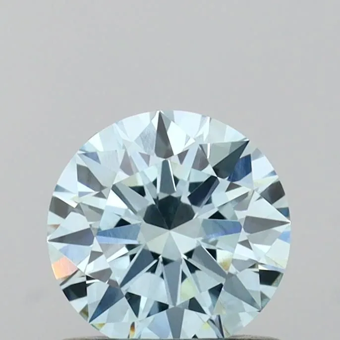 0.70ct ROUND Fancy Intense Blue VVS2 Coloured Lab diamond