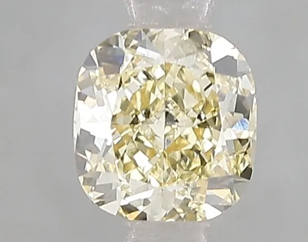 1.01ct CUSHION Fancy Intense Yellow VS1 Coloured Lab diamond