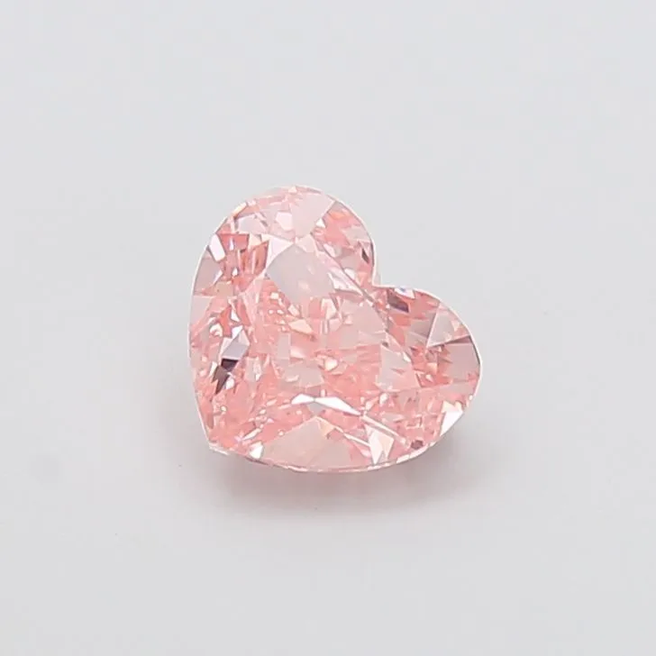 1.55ct HEART Fancy Intense Pink VVS2 Coloured Lab diamond