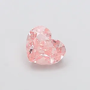 1.55ct HEART Fancy Intense Pink VVS2 Coloured Lab diamond