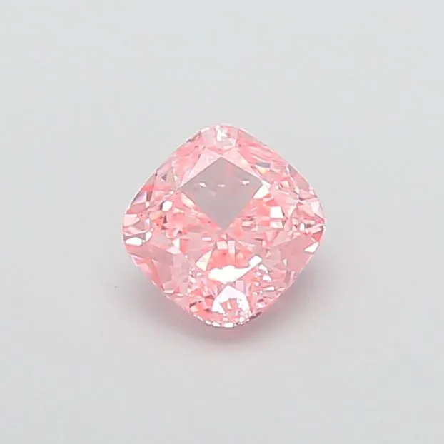 1.01ct CUSHION Fancy Vivid Pink VS2 Coloured Lab diamond