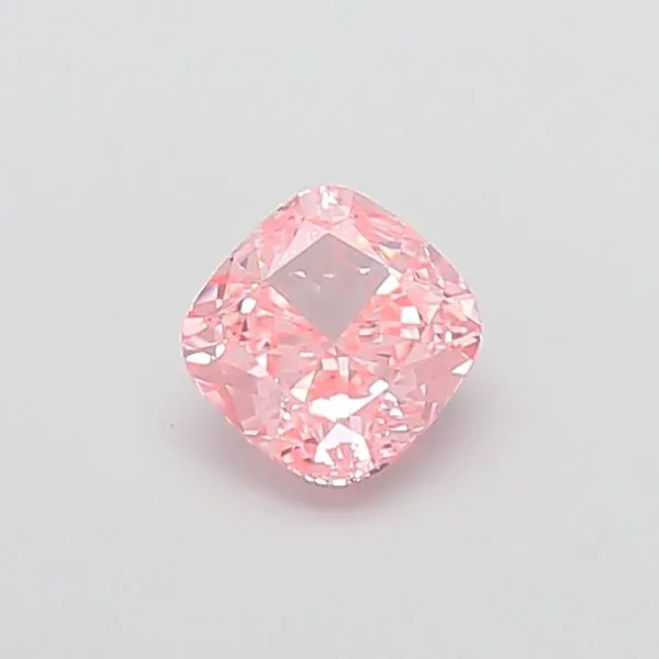 1.01ct CUSHION Fancy Vivid Pink VS2 Coloured Lab diamond
