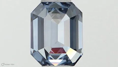 0.44ct EMERALD Fancy Intense Blue VS1 Coloured Lab diamond