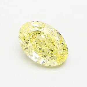 1.06ct OVAL Fancy Yellow VS1 Coloured Lab diamond