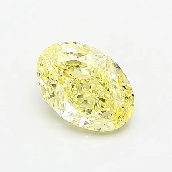 1.06ct OVAL Fancy Yellow VS1 Coloured Lab diamond