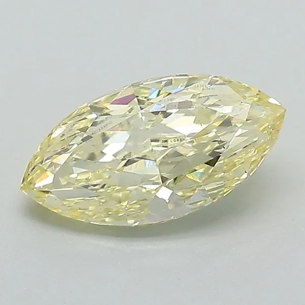 1.24ct MARQUISE Fancy Yellow VS2 Coloured Lab diamond