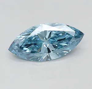 2.34ct MARQUISE Fancy Vivid Blue VVS2 Coloured Lab diamond