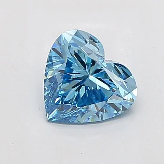 1.51ct HEART Fancy Vivid Blue VS1 Coloured Lab diamond