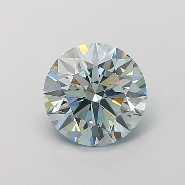 1.18ct ROUND Fancy Blue VVS2 Coloured Lab diamond