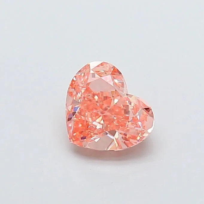 1.12ct HEART Fancy Intense Pink VS1 Coloured Lab diamond