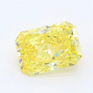 1.19ct RADIANT Fancy Intense Yellow VS1 Coloured Lab diamond