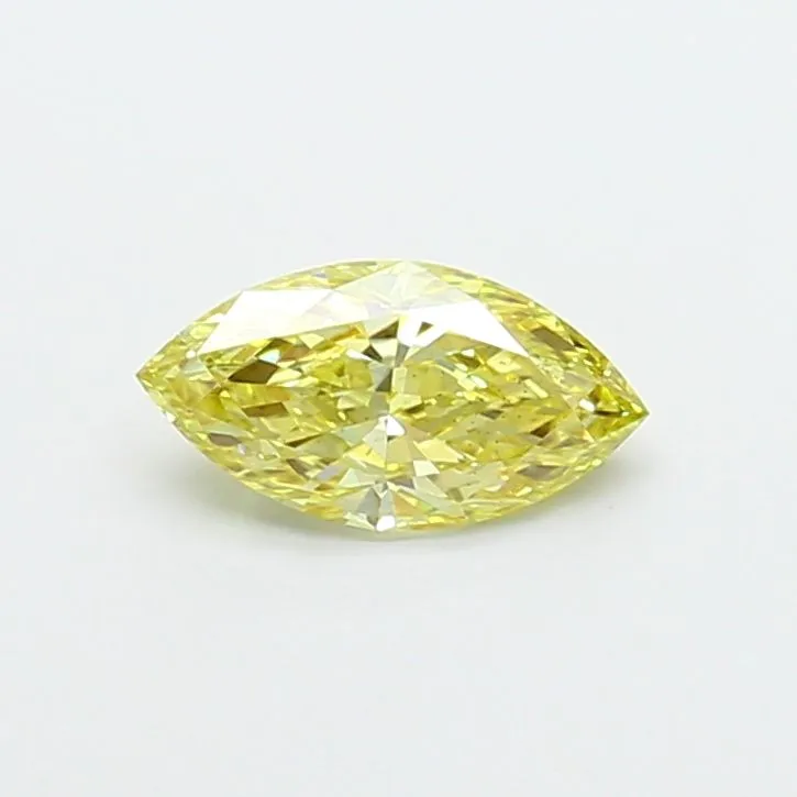 1.06ct MARQUISE Fancy Intense Yellow VS2 Coloured Lab diamond