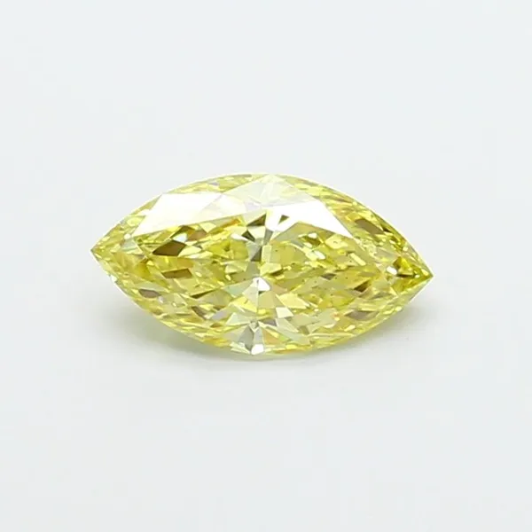 1.06ct MARQUISE Fancy Intense Yellow VS2 Coloured Lab diamond