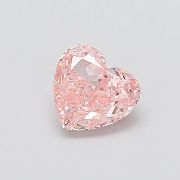 1.10ct HEART Fancy Intense Pink VS1 Coloured Lab diamond
