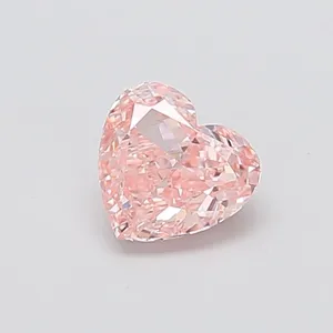 1.1ct HEART Fancy Intense Pink VS1 Coloured Lab diamond