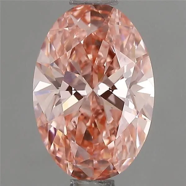 1.03ct OVAL Fancy Vivid Pink VS1 Coloured Lab diamond