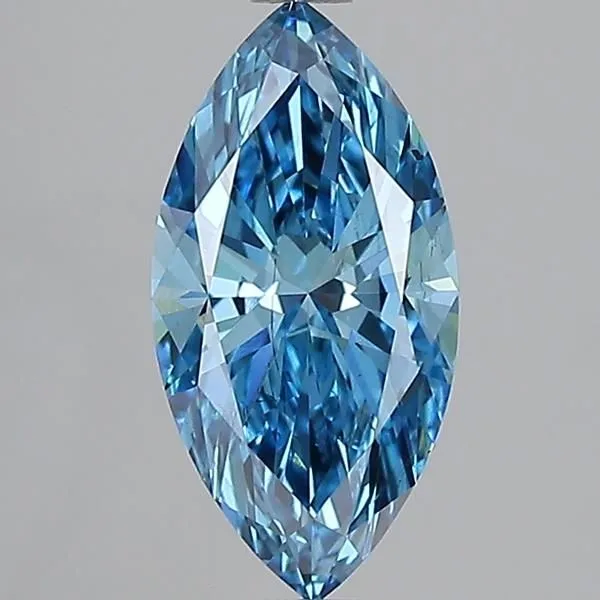 1.5ct MARQUISE Fancy Vivid Blue SI1 Coloured Lab diamond