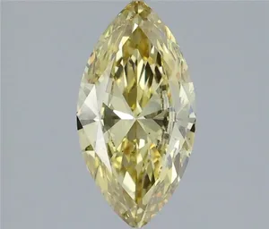 1.39ct MARQUISE Fancy Intense Yellow VS2 Coloured Lab diamond