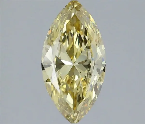 1.39ct MARQUISE Fancy Intense Yellow VS2 Coloured Lab diamond