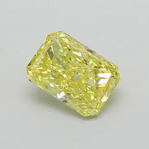 1.1ct RADIANT Fancy Intense Yellow VS1 Coloured Lab diamond