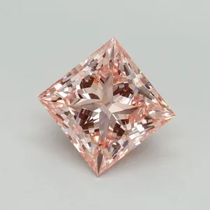 3ct PRINCESS Fancy Vivid Pink VS1 Coloured Lab diamond