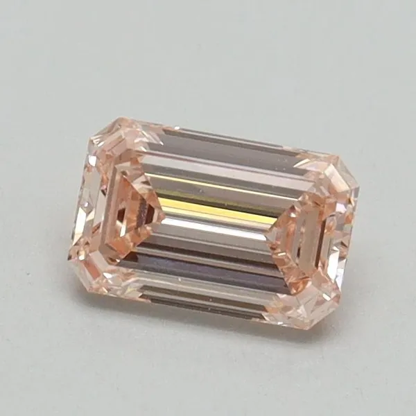 0.6ct EMERALD Fancy Intense Pink VS1 Coloured Lab diamond