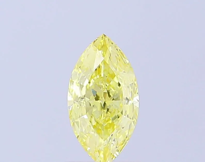 1.07ct MARQUISE Fancy Intense Yellow VS1 Coloured Lab diamond