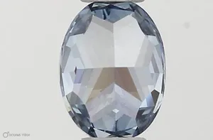 0.33ct OVAL Fancy Vivid Blue VVS2 Coloured Lab diamond