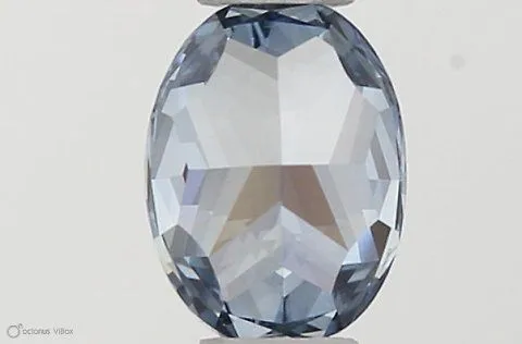 0.33ct OVAL Fancy Vivid Blue VVS2 Coloured Lab diamond