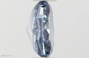 0.41ct OVAL Fancy Vivid Blue VS2 Coloured Lab diamond