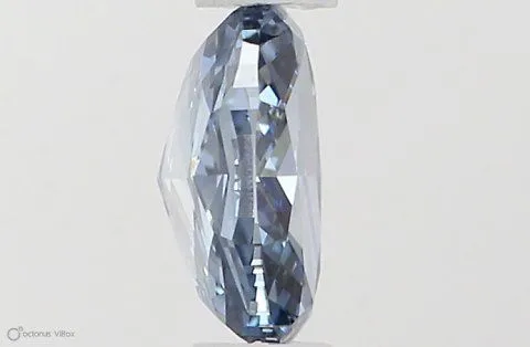 0.41ct OVAL Fancy Vivid Blue VS2 Coloured Lab diamond